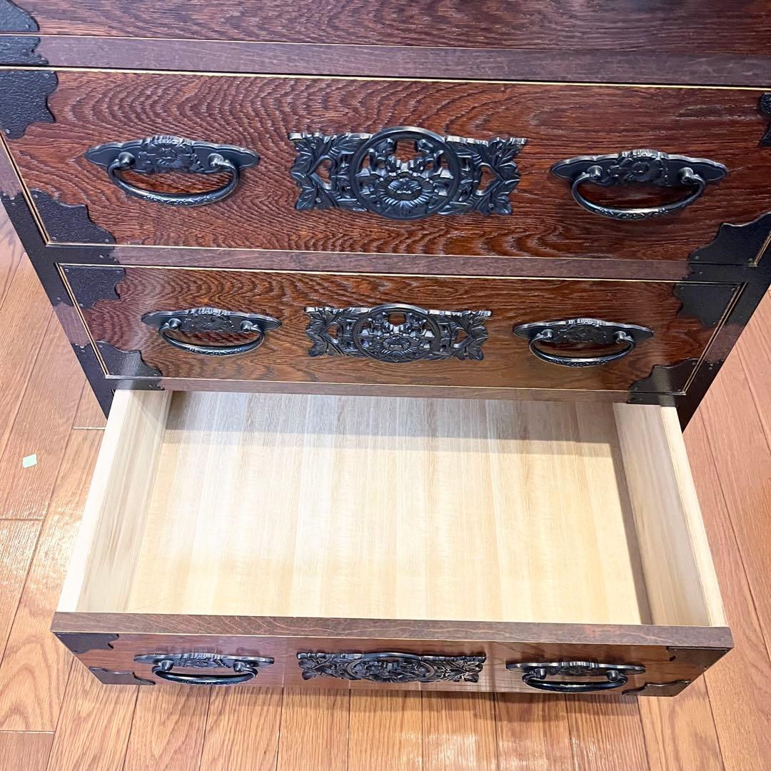 【美品級】岩谷堂箪笥級 欅 民芸家具 5段チェスト 整理箪笥 和家具 伝統工芸