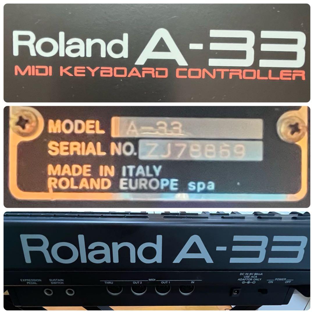 【希少・イタリア製】Roland A-33 MIDIキーボード 76鍵盤