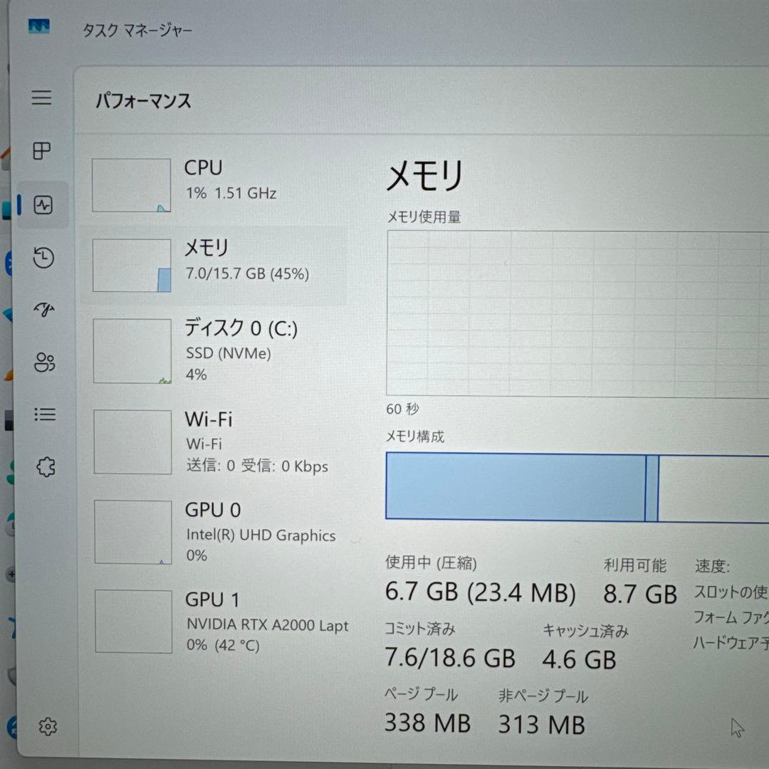 Windowsノート本体 ThinkPad P1 Gen4 Xeon 16GB 512GB 4K RTX