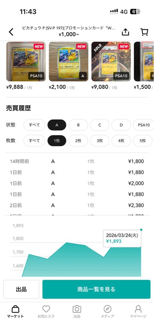 ピカチュウ げきとうスパーク120/SV-P 28枚 197/SV-P 14枚