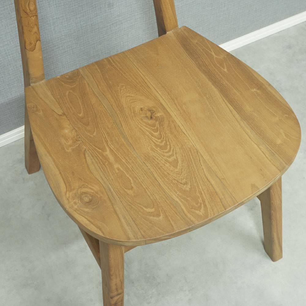 チークチェア（ナチュラル）　ダイニングチェア　無垢　teak シンプル