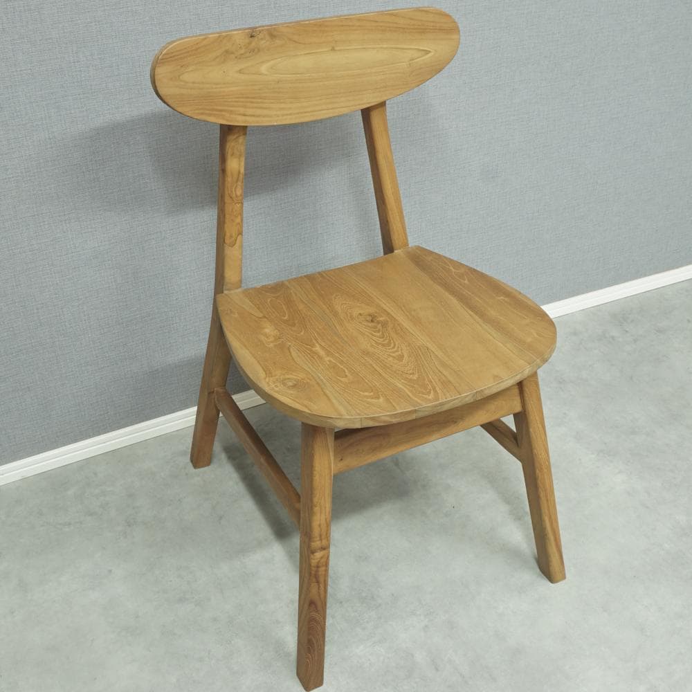 チークチェア（ナチュラル）　ダイニングチェア　無垢　teak シンプル