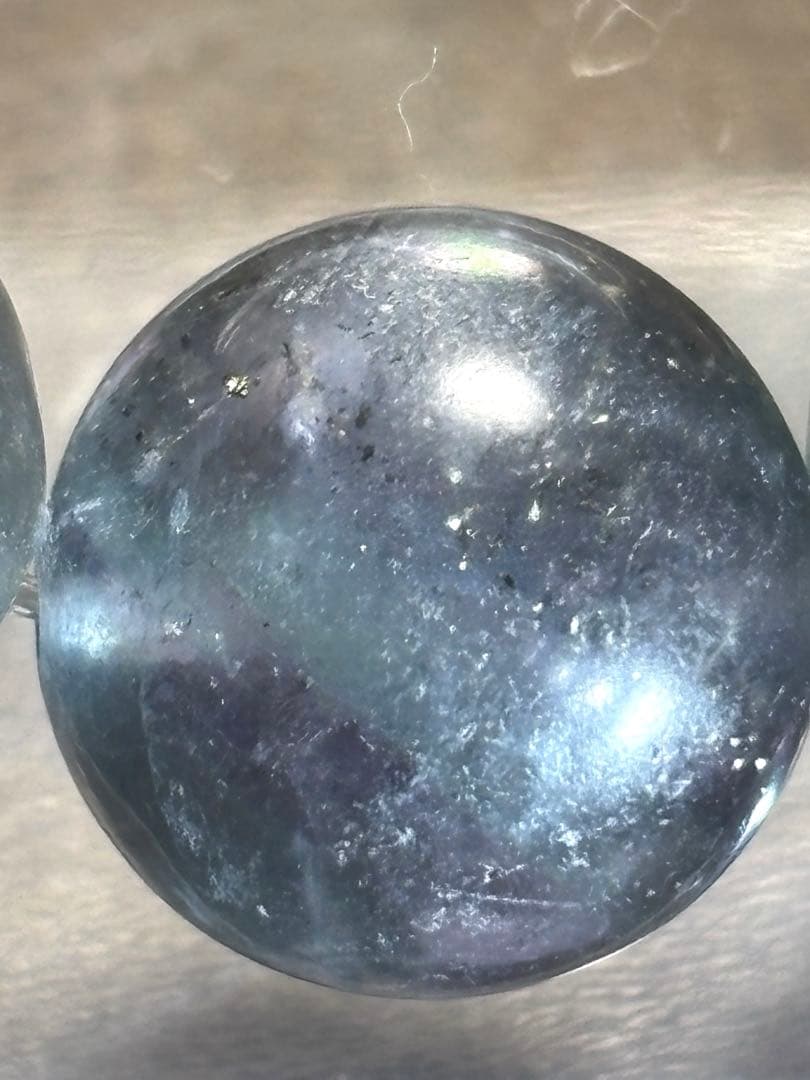 【新入荷！】　フローライトインパイライトブレス約13㎜後半（新品未使用）キラキラ