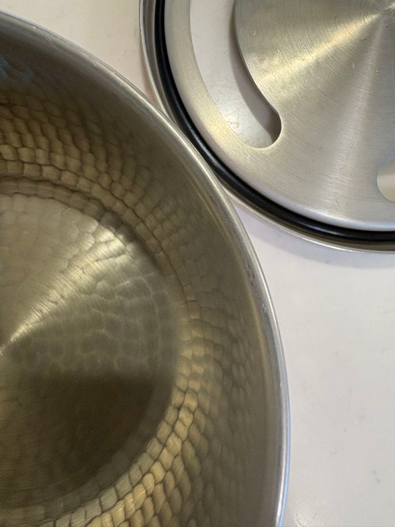 美品　新光堂 純銅手造りおろし器 4寸　13cm