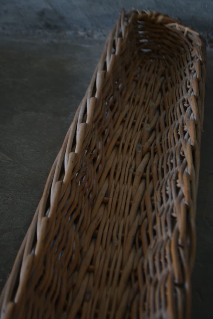 バゲット  フランスパン  バスケット  アンティーク  藤  H