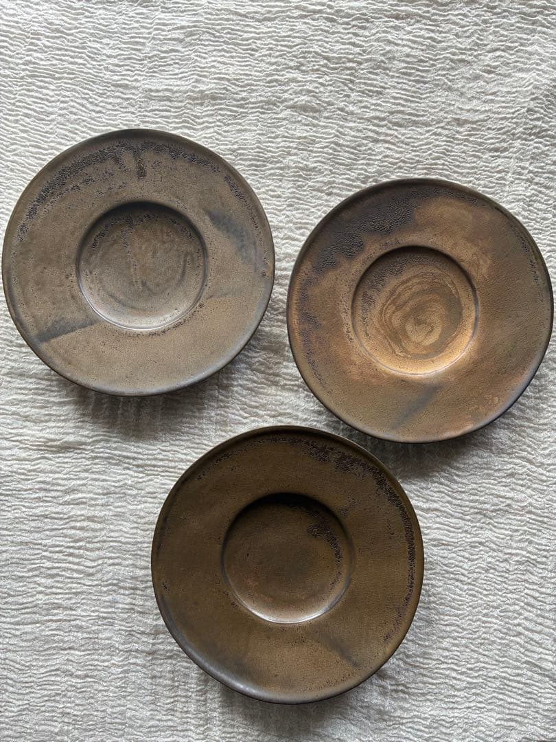 加藤かずみさんの作品 リム皿 3枚セット 直径約22cm
