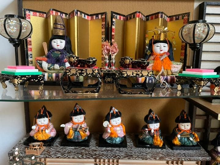 木目込み雛　童顔のおひなさま　　十五人揃い　必ず購入前コメントください