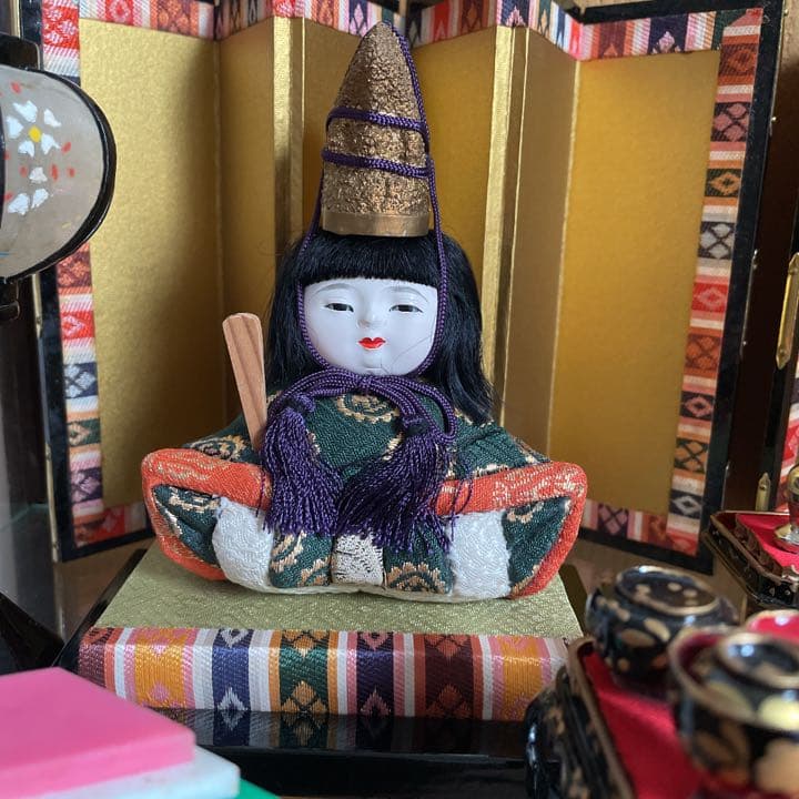木目込み雛　童顔のおひなさま　　十五人揃い　必ず購入前コメントください