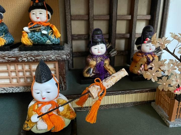 木目込み雛　童顔のおひなさま　　十五人揃い　必ず購入前コメントください