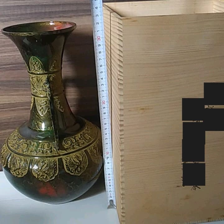 花瓶　木箱あり