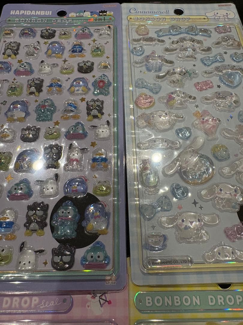 サンリオ第二弾 シナモン ポムポムプリン はぴだんぶい ボンボンドロップシール