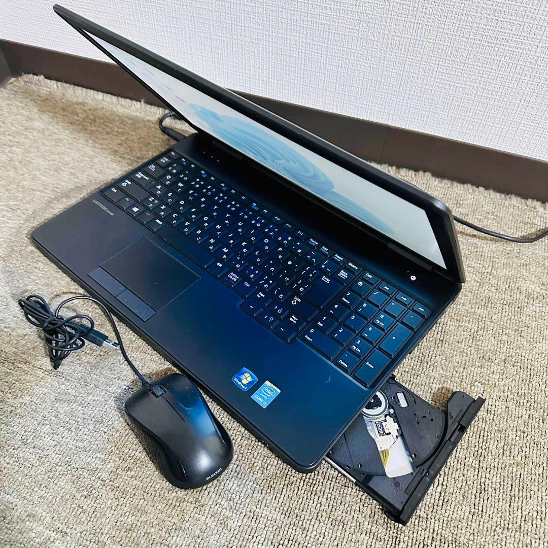 S166 Dellノートパソコン i7メモリ8G高速SSD高速Windows11