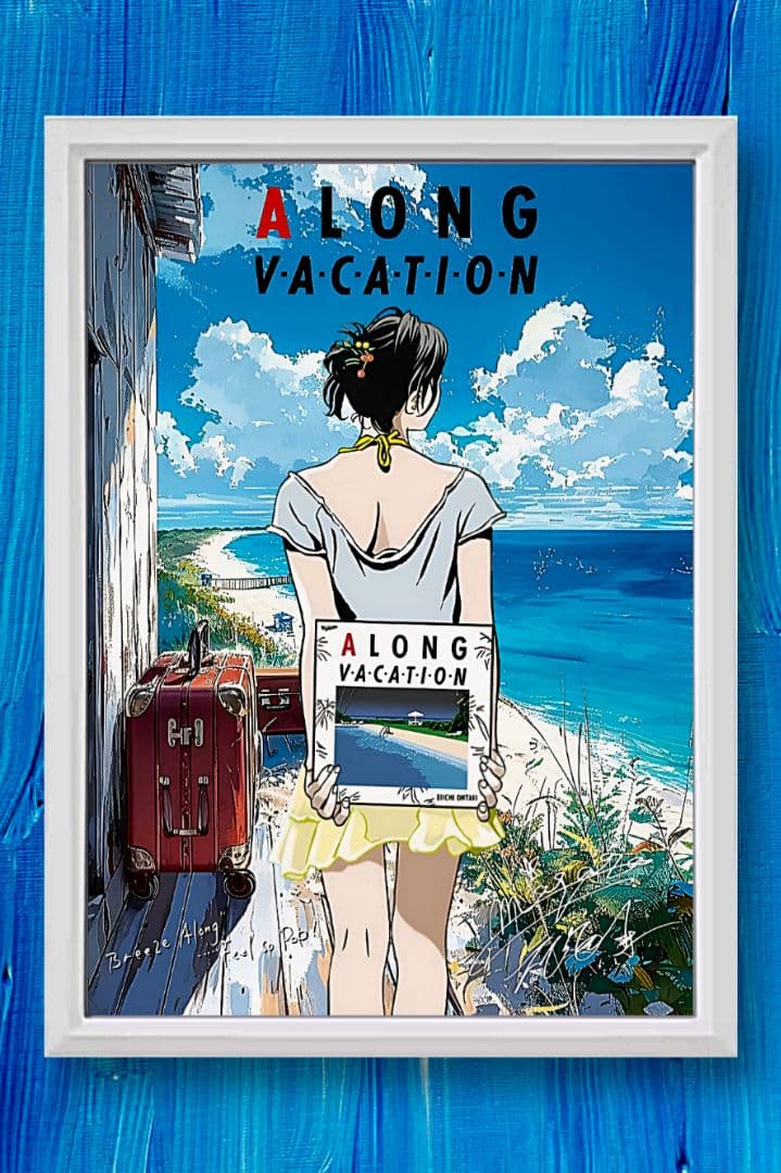 大滝詠一 / 江口寿史・ロンバケ【A4サイズ写真ポスターフレーム付き８点セット】