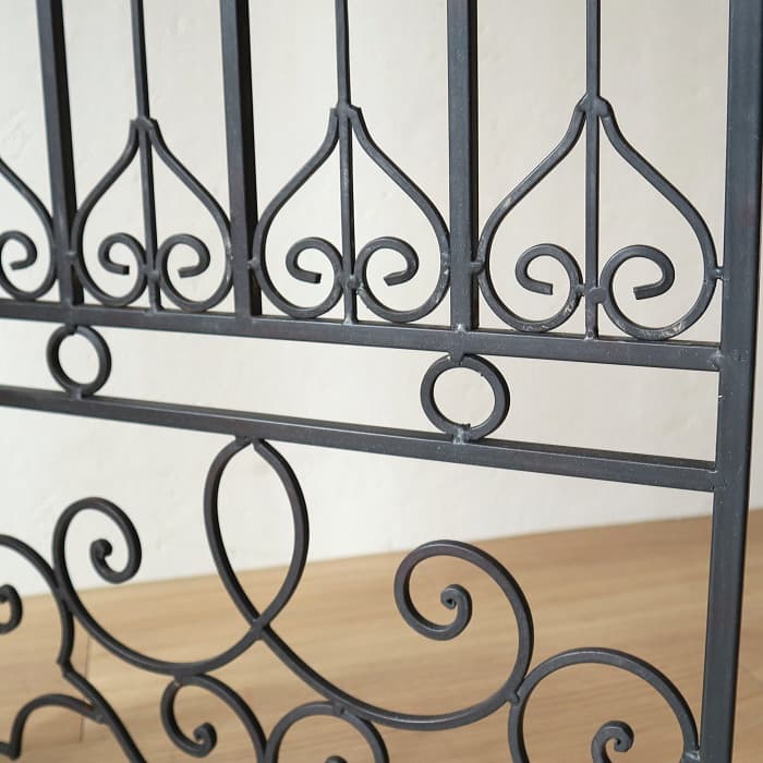 パーテーション 間仕切り 3連 アイアン 折り畳み 花柄