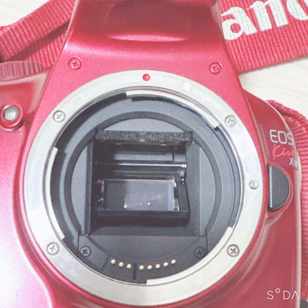 k*】様 Canon EOS KissX50 レッド 画面焼けあり