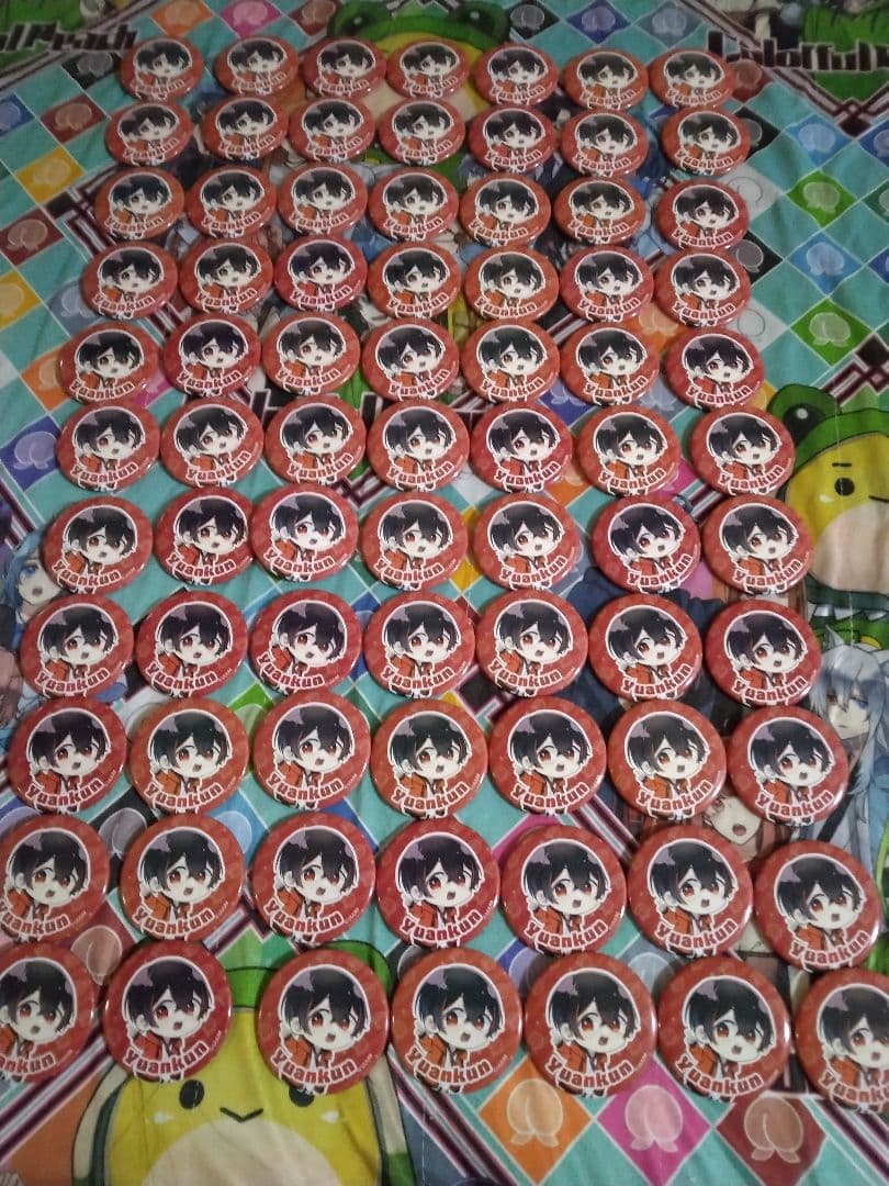 値下げしました！ゆあんくん　缶バ　77個