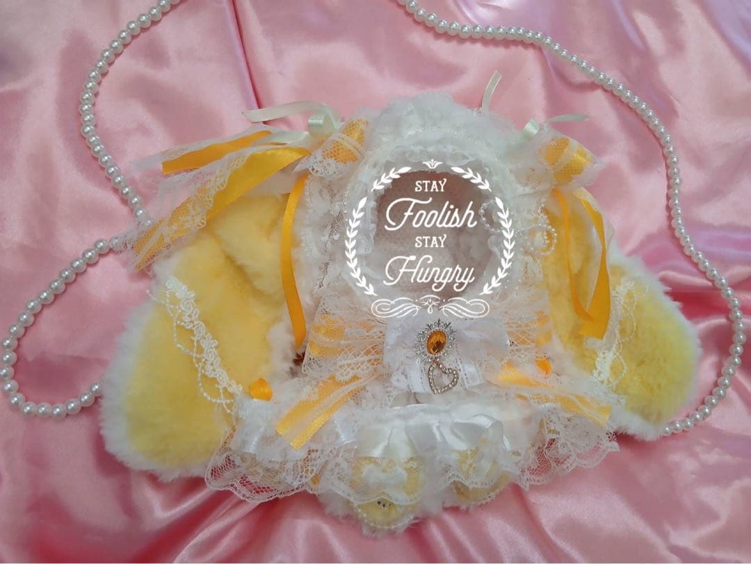 ぱんだ様ぬい服ふわふわうさ耳 おすわり 着ぐるみ16cm 推しぬい にじぬい