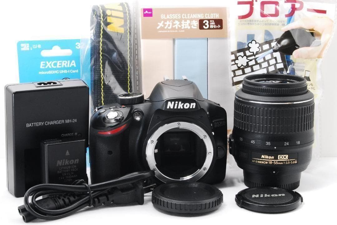 Nikon D3200 一眼レフカメラ シングルレンズセット スマホ転送