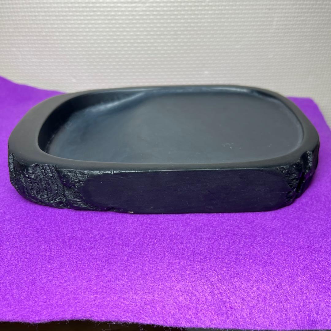 ⭕️雨畑硯　自然硯　四六大硯　石紋綺麗　お手頃価格