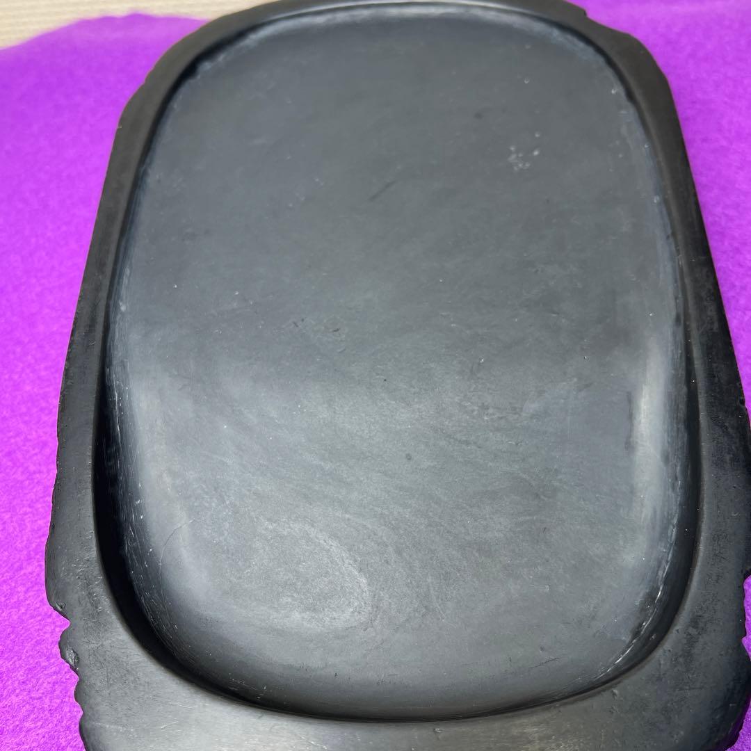 ⭕️雨畑硯　自然硯　四六大硯　石紋綺麗　お手頃価格