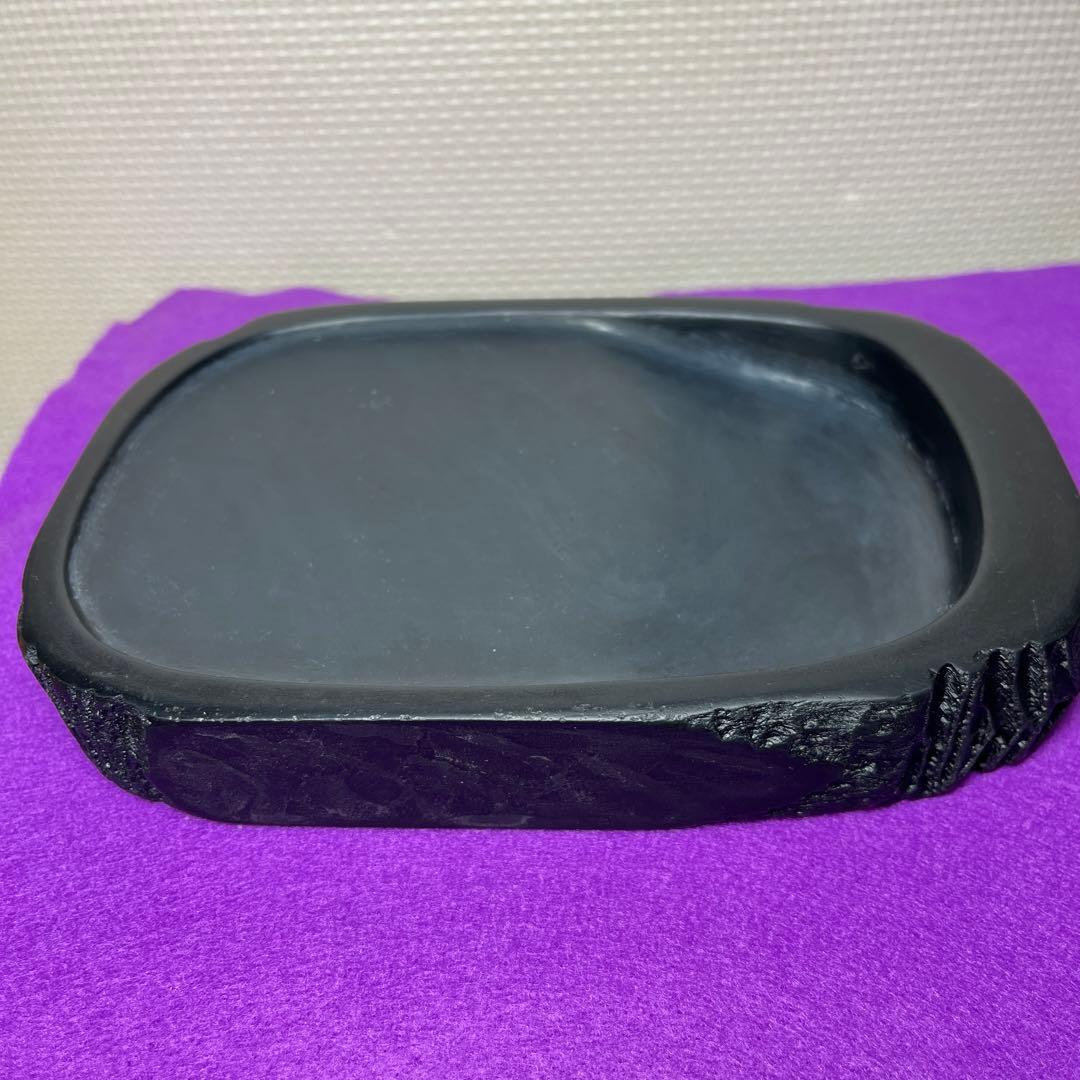 ⭕️雨畑硯　自然硯　四六大硯　石紋綺麗　お手頃価格