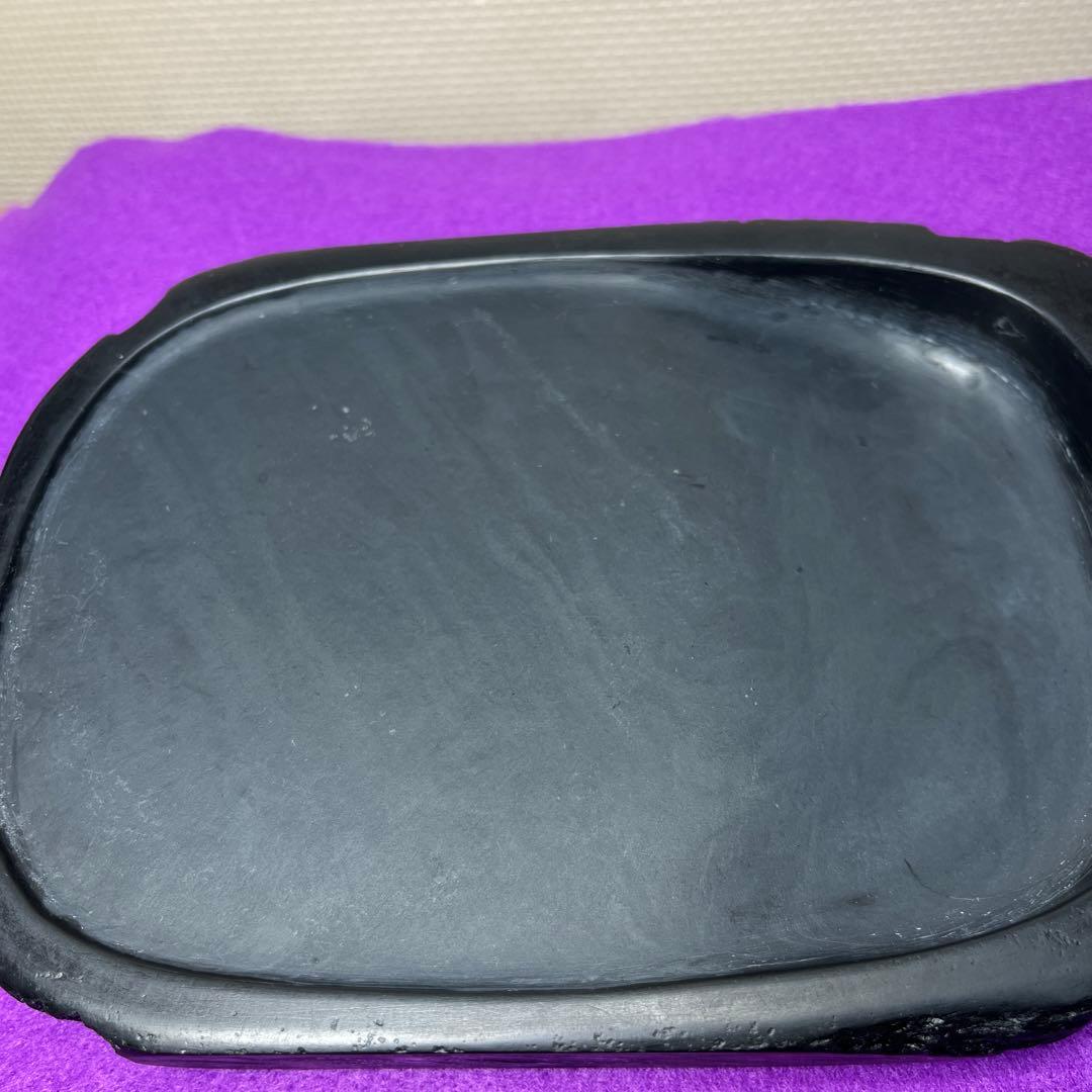 ⭕️雨畑硯　自然硯　四六大硯　石紋綺麗　お手頃価格