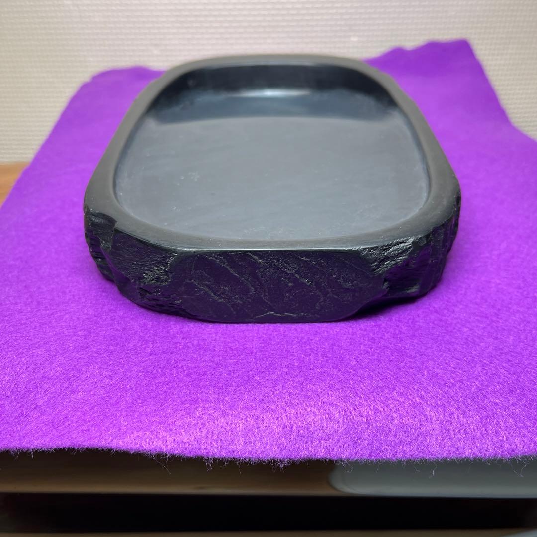 ⭕️雨畑硯　自然硯　四六大硯　石紋綺麗　お手頃価格