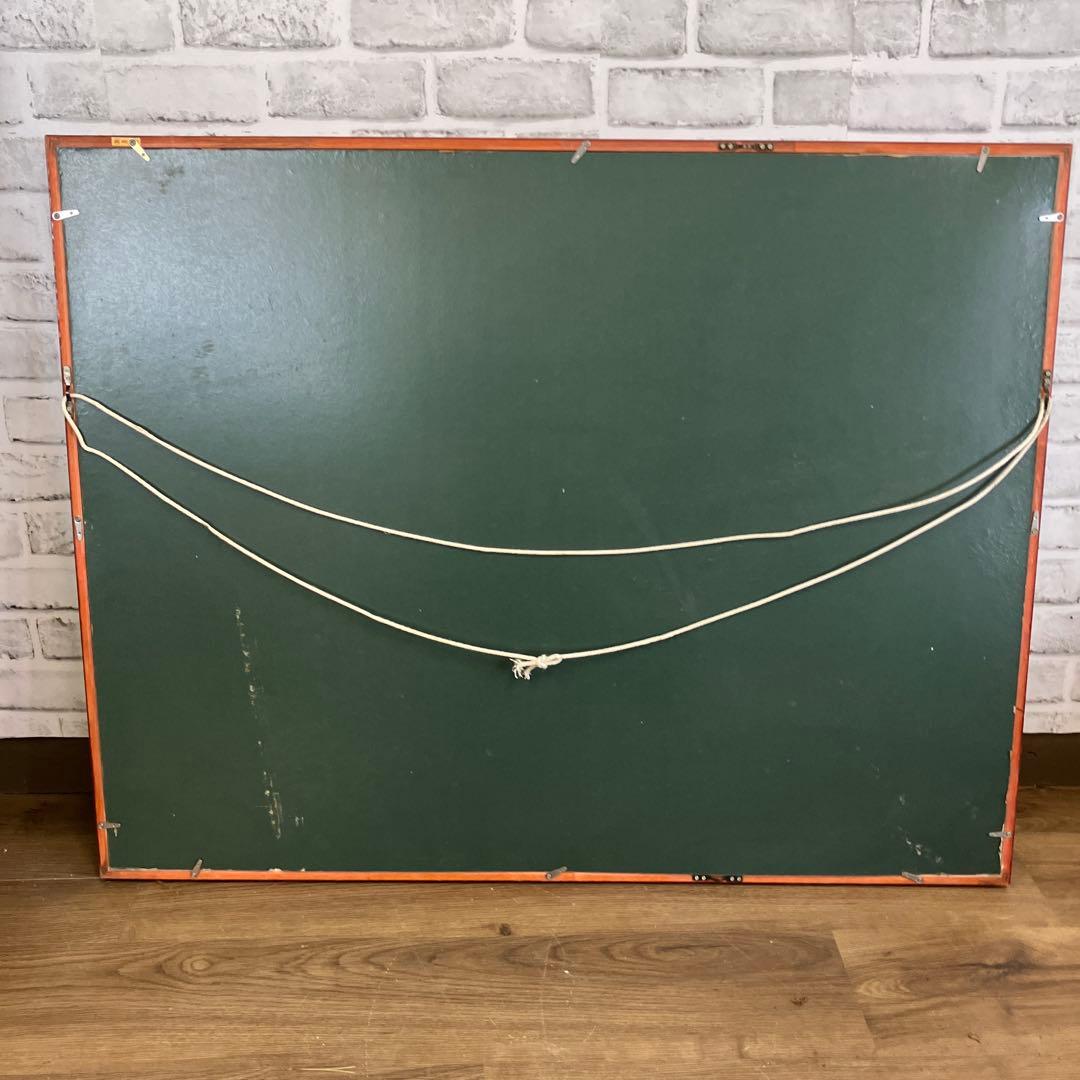 和紙ちぎり絵 貼り絵 山の風景 紅葉 額装 壁掛け インテリア アート 風景画