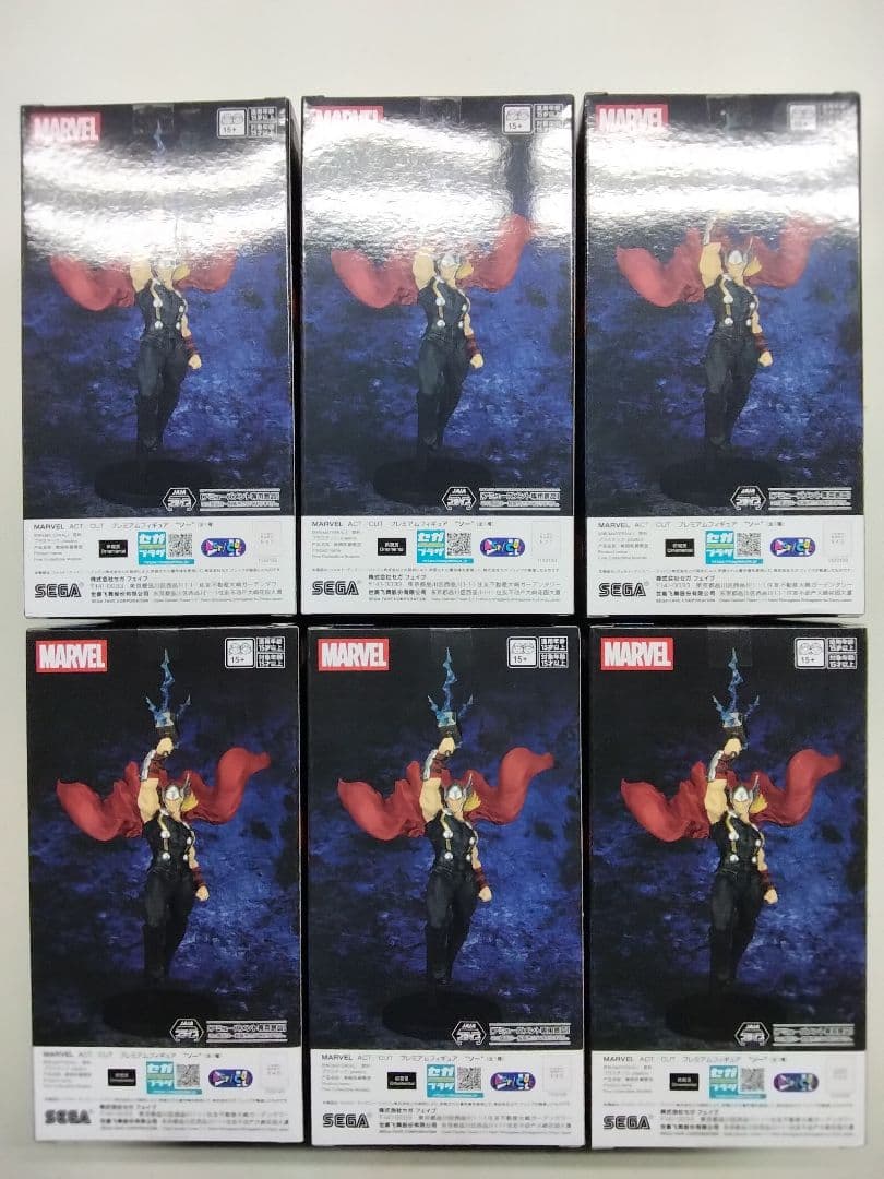 MARVEL ACT/CUT プレミアムフィギュア THOR 6体セット