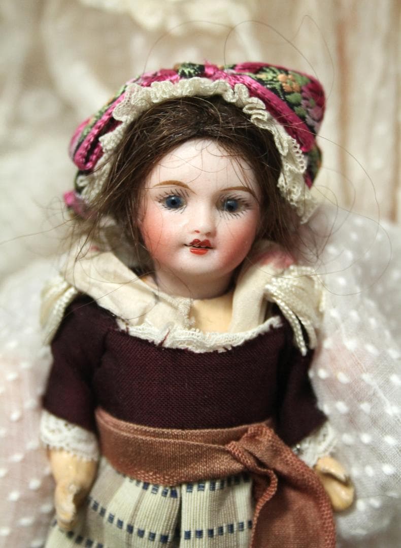 ◎ アンティーク　ビスクドール 可愛いミニョネット ドールハウス ミニチュア