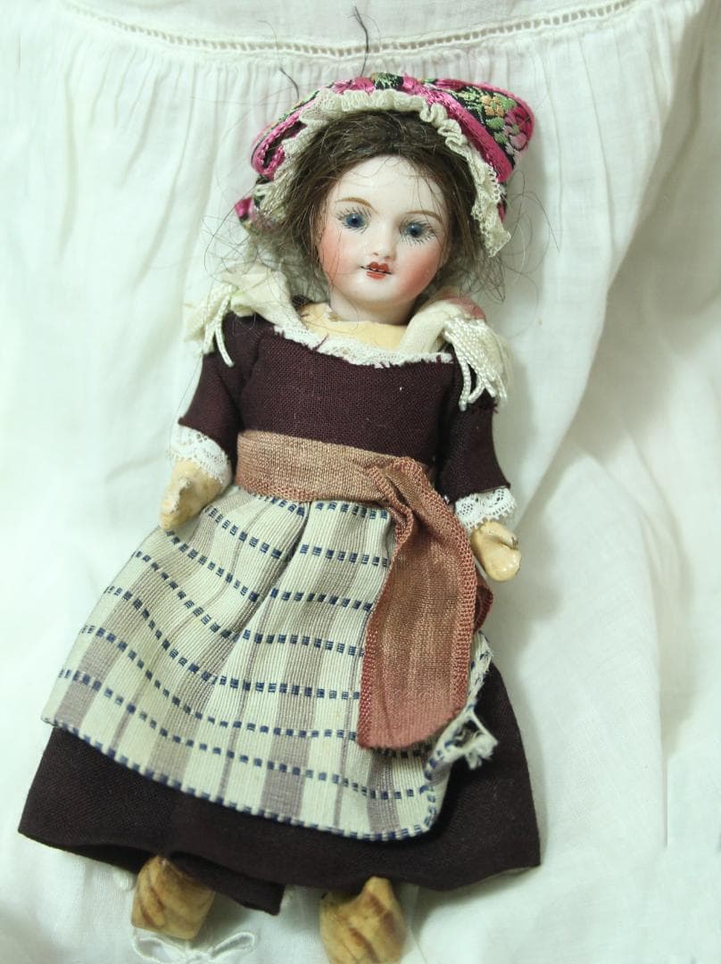 ◎ アンティーク　ビスクドール 可愛いミニョネット ドールハウス ミニチュア