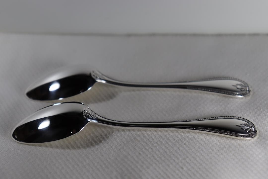 クリストフル■未使用コーヒースプーン2本組■とてもきれい¨◆人気のマルメゾンです