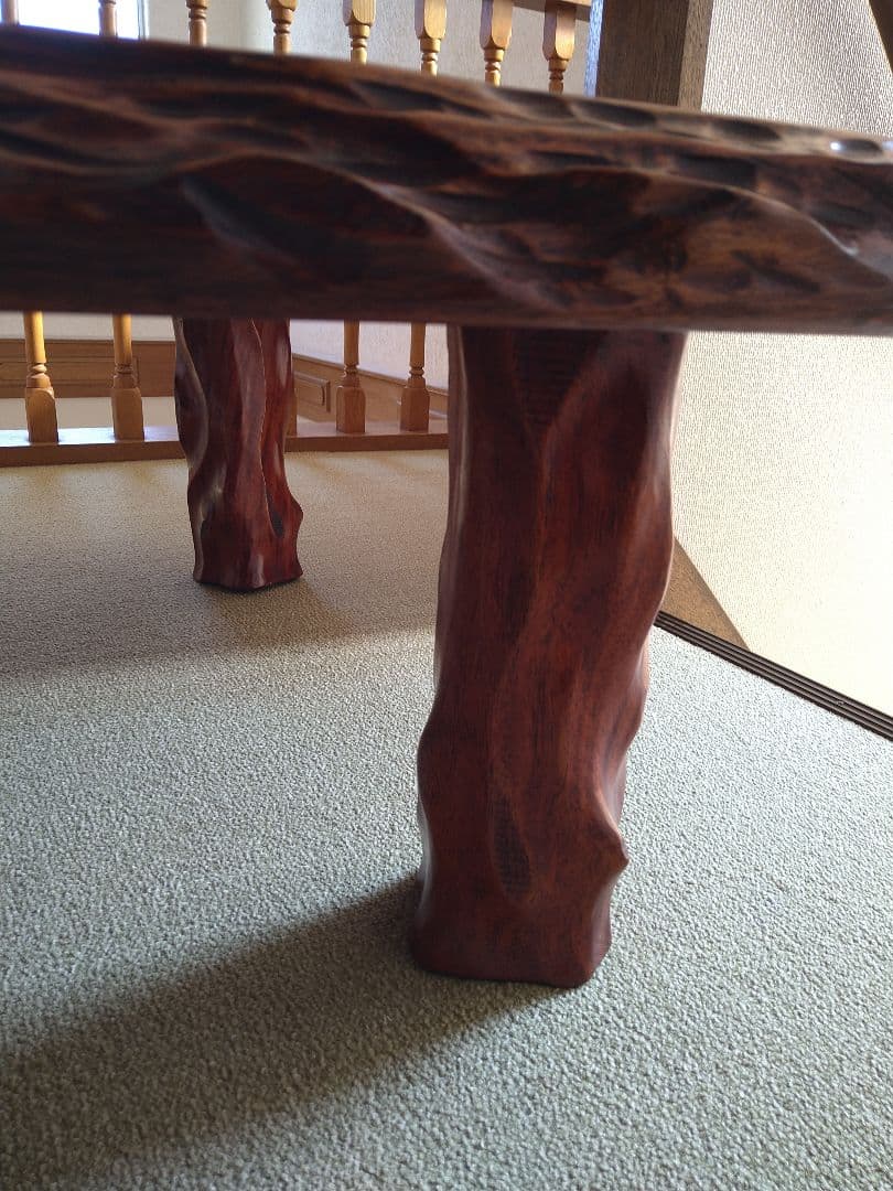 高級 純和風 座敷机 座卓 天然木 無垢材 一枚板 レトロ アンティーク