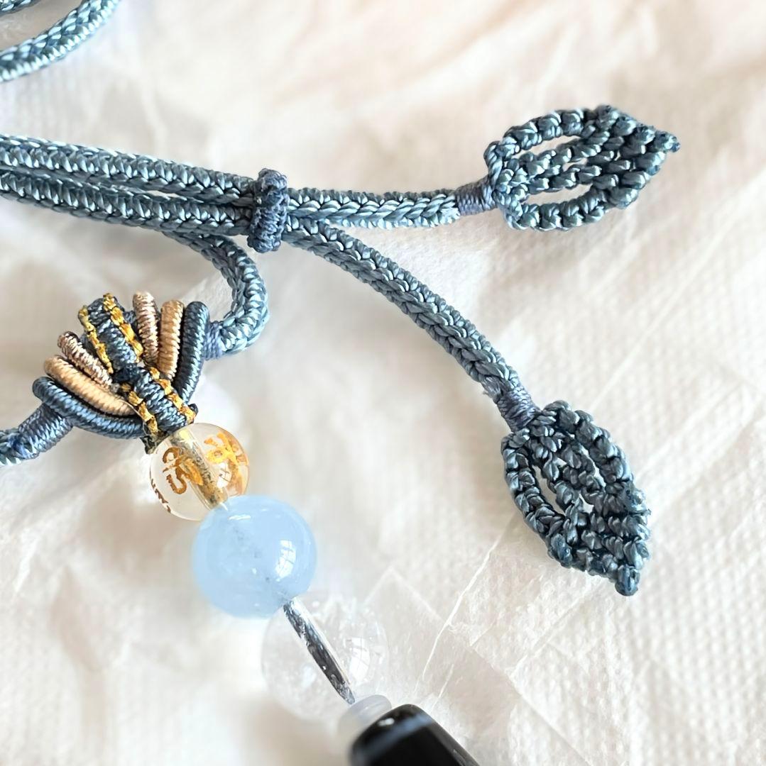 tabe1224様◆ご注文ご確認用 高級至純 佛龍眼梵字(卯)天珠 アクアマリン