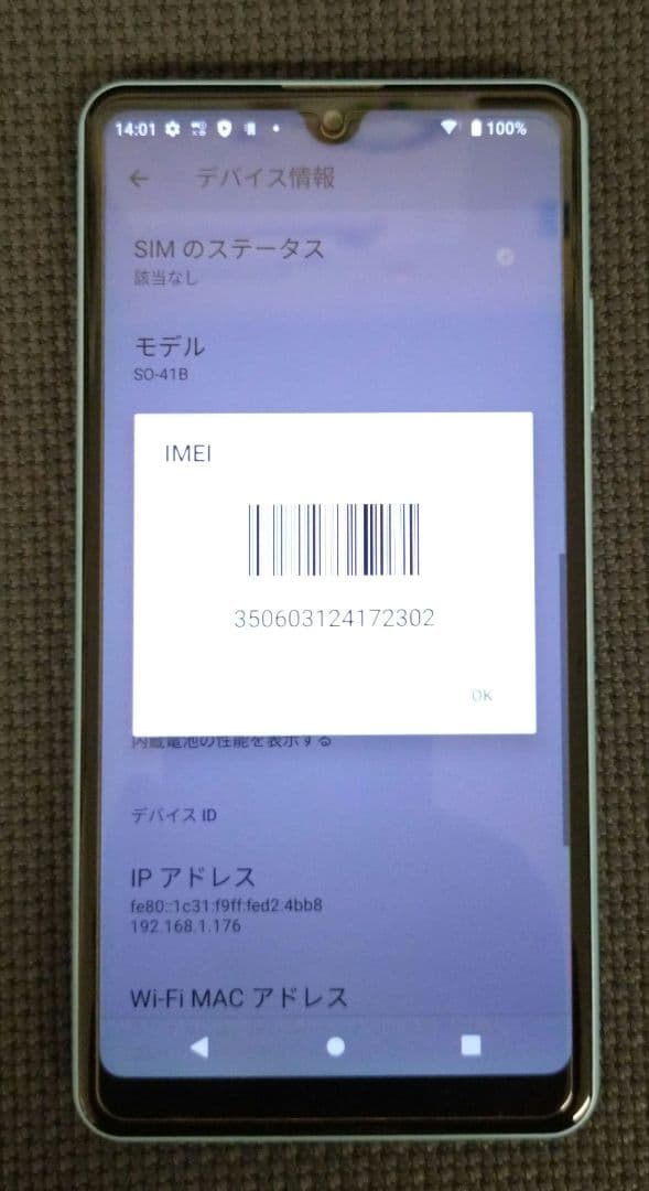 Xperia Ace II SO-41B ブルー