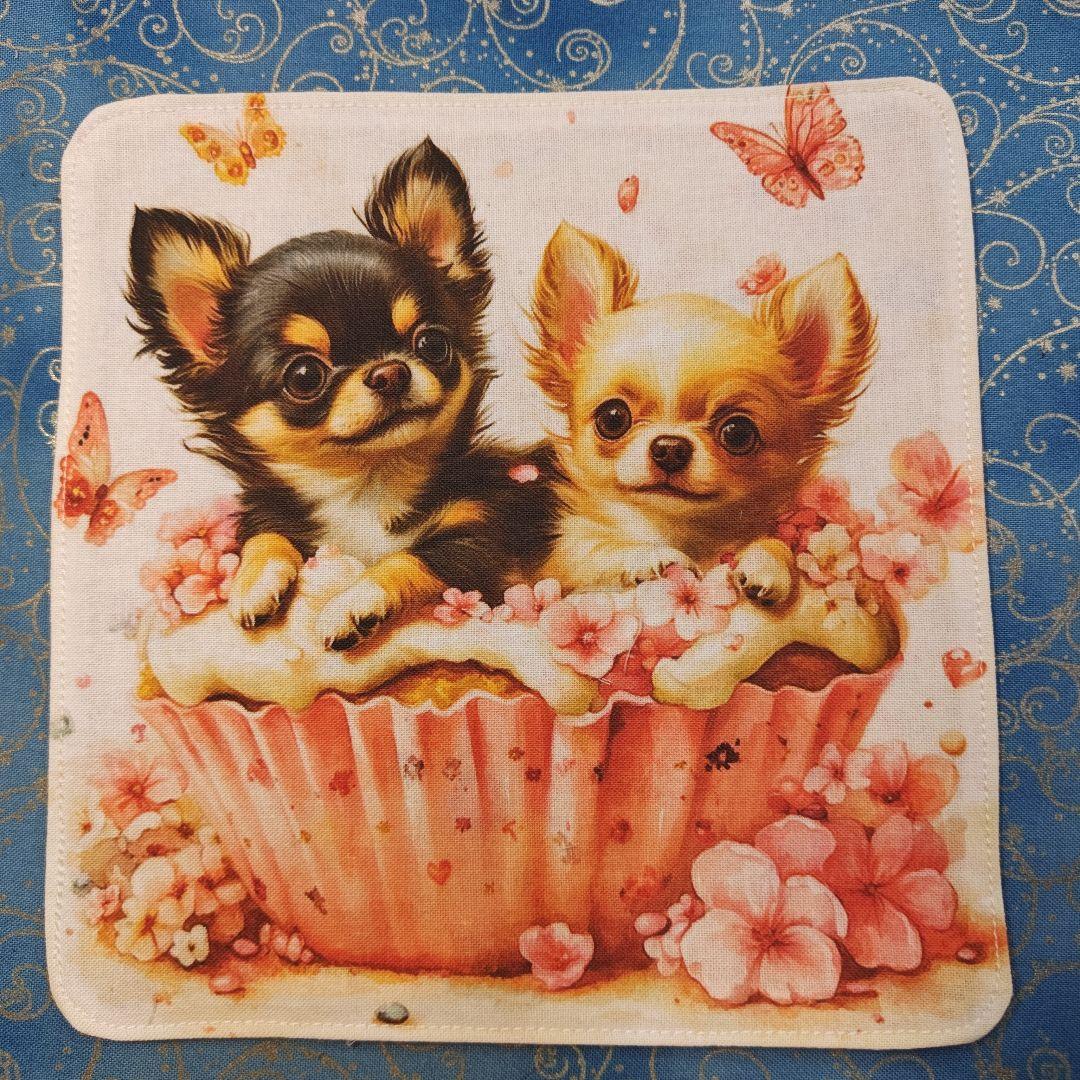 ななちゃん　ハンカチ　ねこちゃん柄