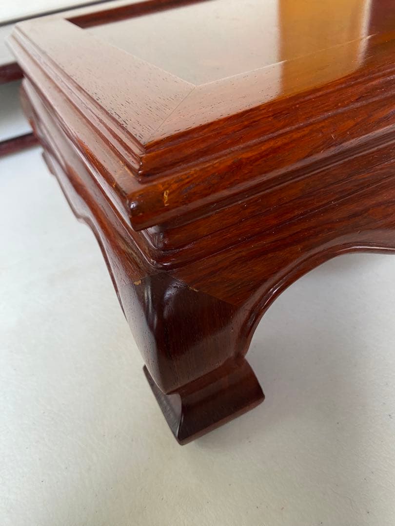 花台　木製　花梨　床の間　和風　盆栽台　飾り台　飾り板　敷板