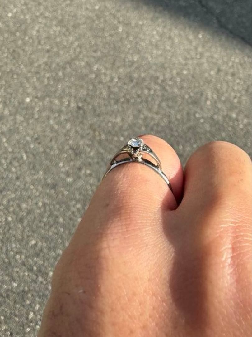 Vintage cz ジルコニア　シルバー　リング　指輪