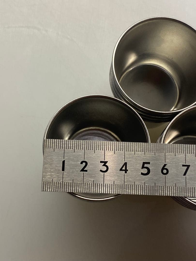 ステンレス製 プリンカップ 20個セット