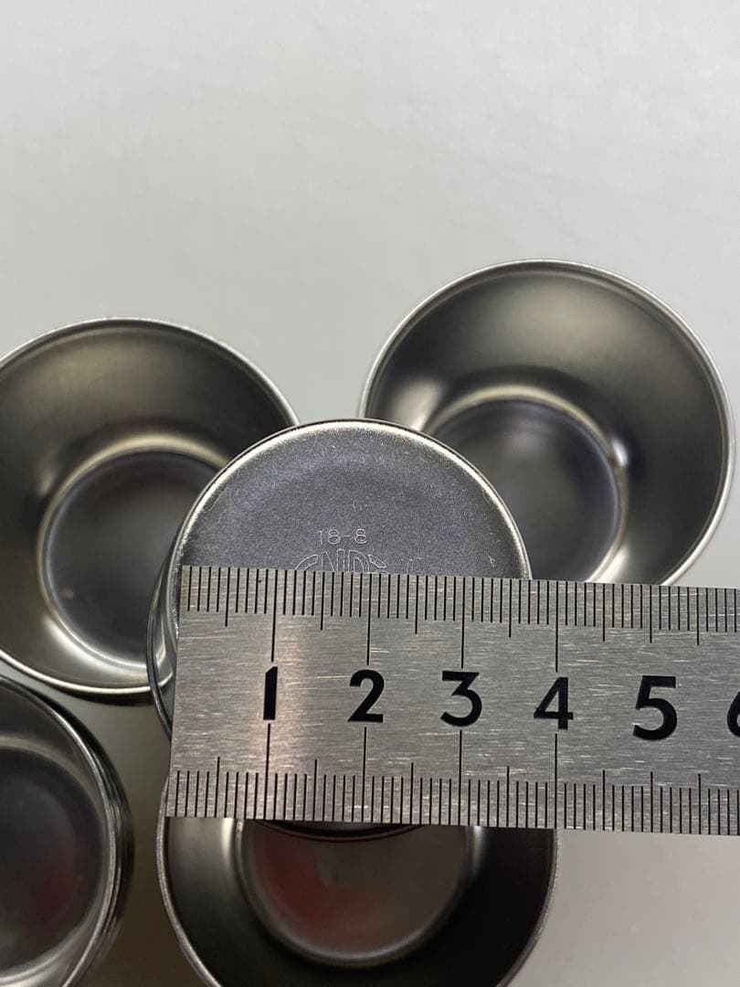 ステンレス製 プリンカップ 20個セット