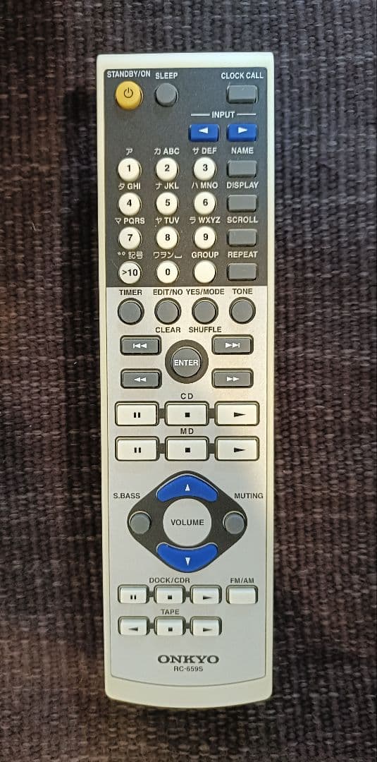 ONKYO CR-D1 LTD ミニコンポ リモコン 取説付属 　完動品