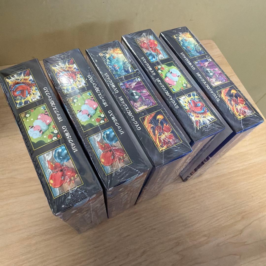 ポケモンカードゲーム ニンジャスピナー MEGA 5BOX・新品