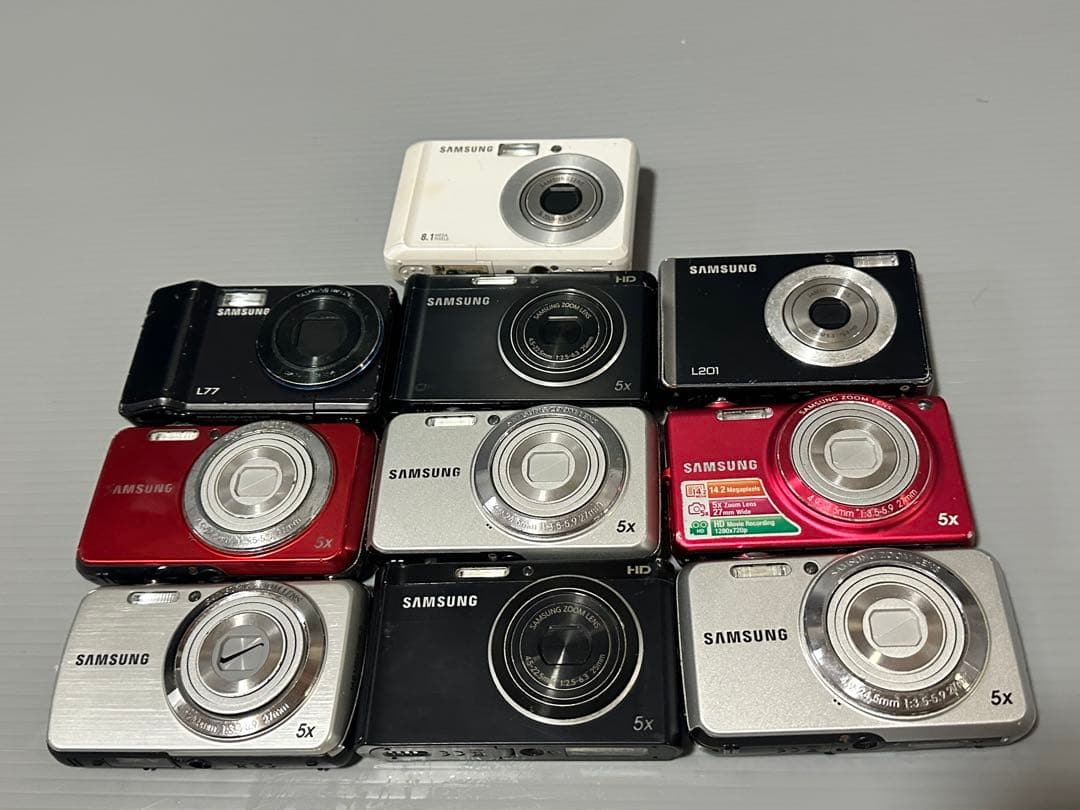 SAMSUNG10台 デジカメラまと め【動作未確認ジャンク扱】
