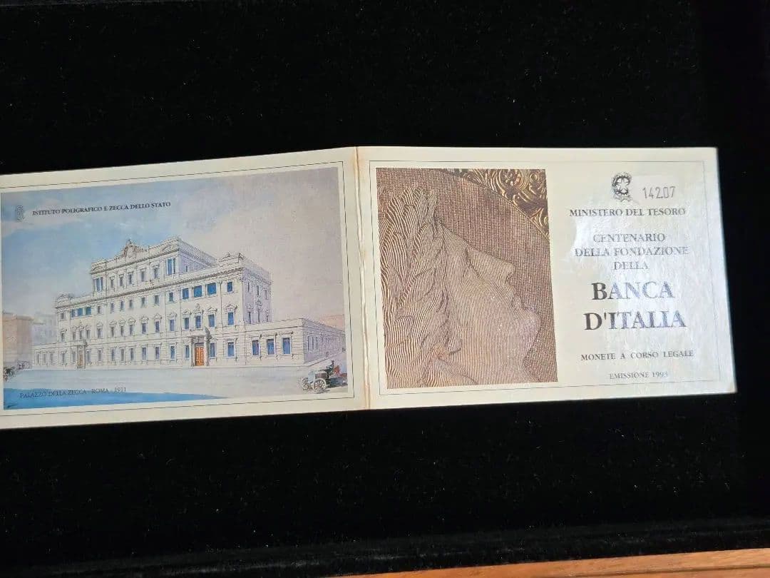 (地金価格)イタリア共和国　イタリア銀行創設100周年記念銀貨　3枚　1993