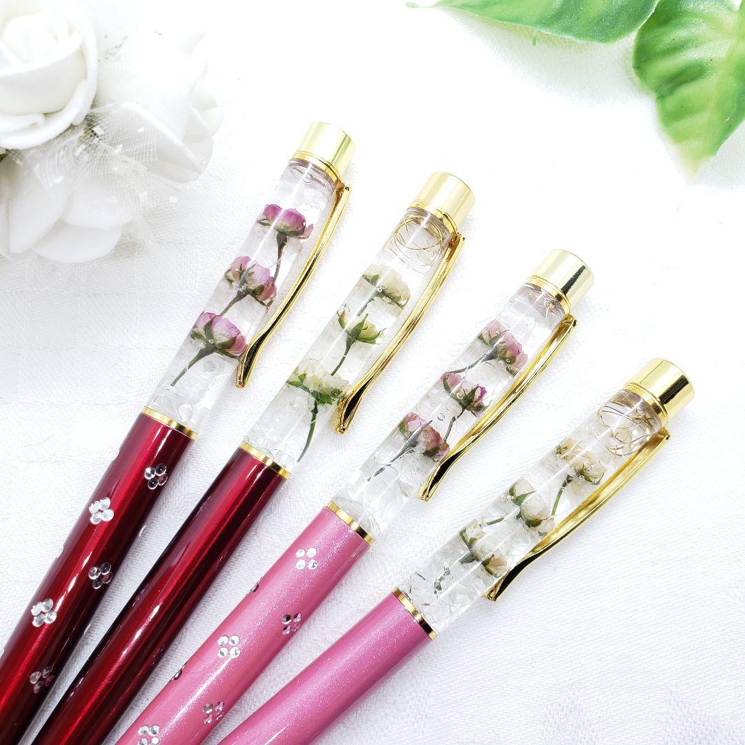 極小薔薇♡♡ハーバリウムボールペン♡♡