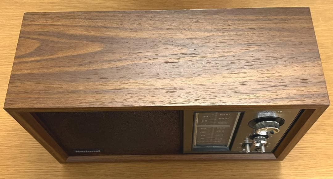 National 木製キャビネットラジオ RE-796 昭和レトロ 動作品
