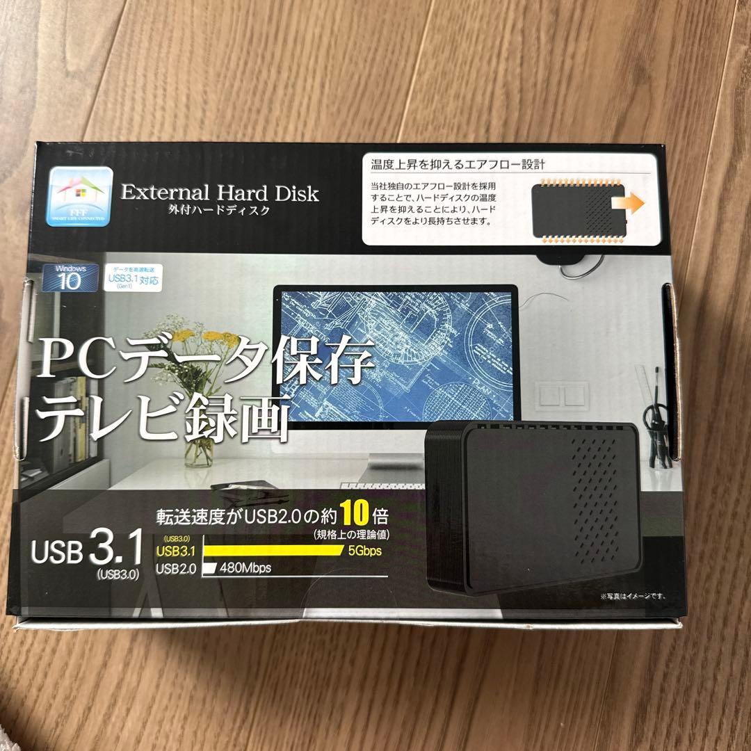 FFF 外付HDD 8TB テレビ録画用 ハードディスク