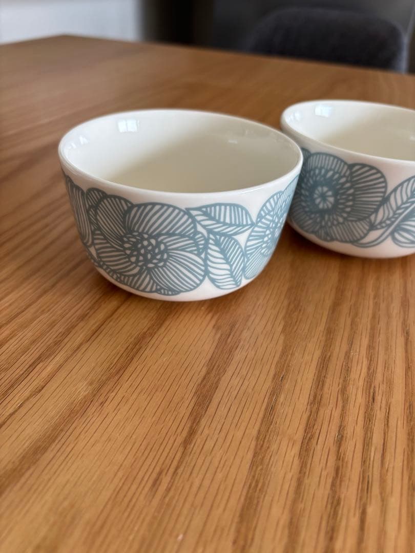美品　marimekko マリメッコ　クルイェンポルヴィ　ボウル　ブルーグレー