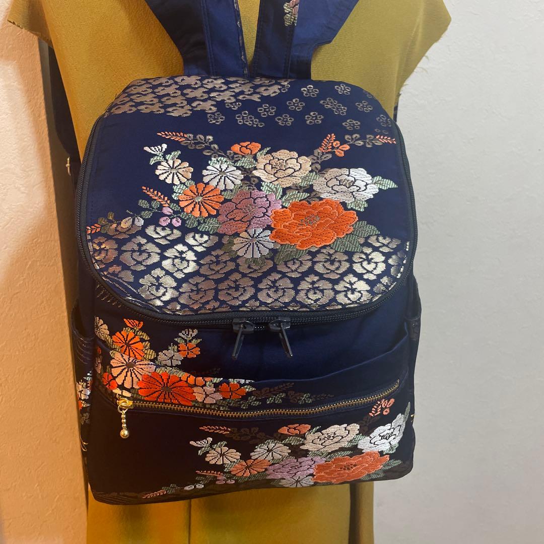 帯リメイクリュック 3-48