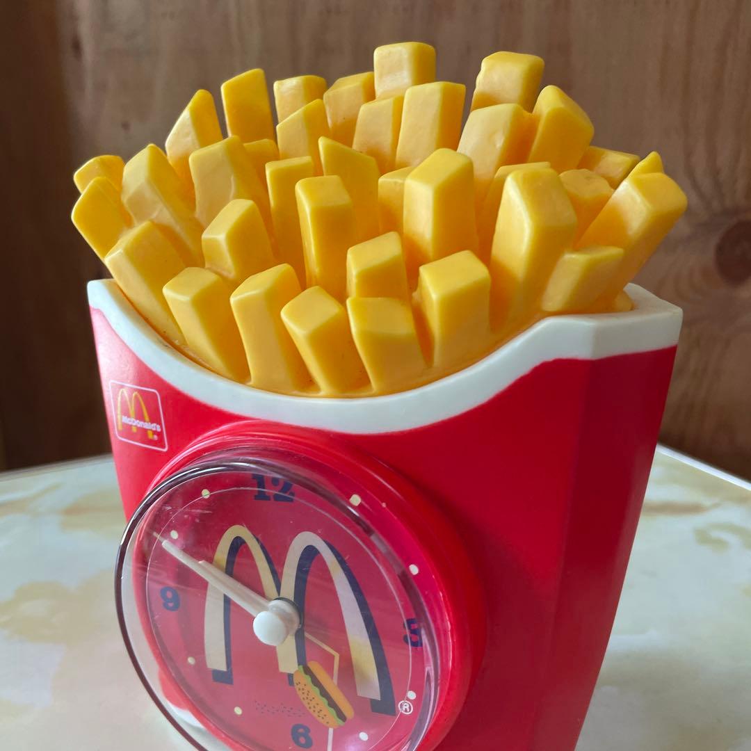 ヴィンテージ　マクドナルド　ポテトクロック　置き時計　1998